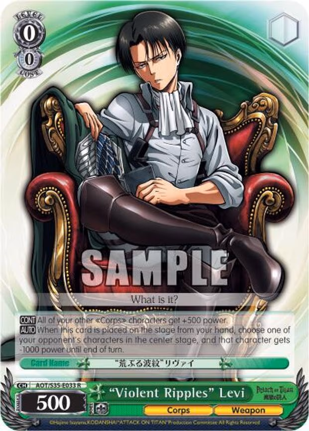 "Violent Ripples" Levi