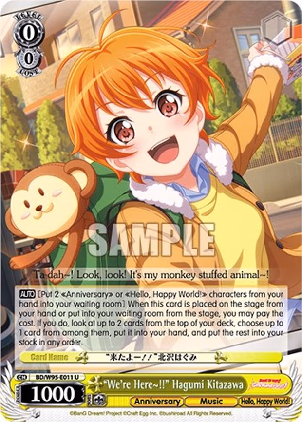 "We're Here~!!" Hagumi Kitazawa