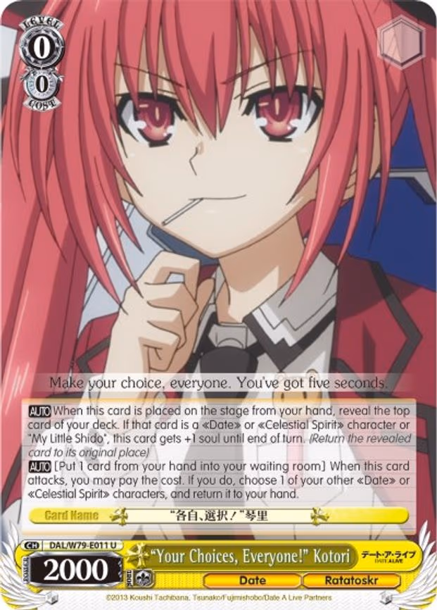 "Your Choices, Everyone!" Kotori