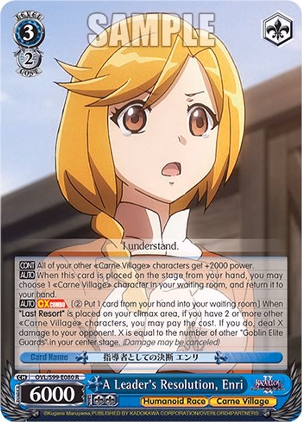 A Leader's Resolution, Enri