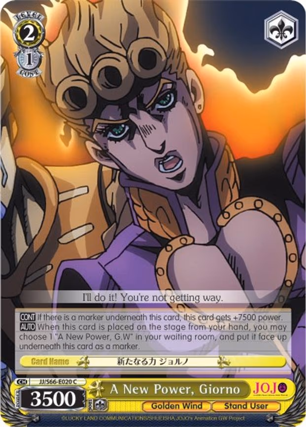 A New Power, Giorno