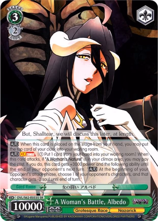 A Woman's Battle, Albedo