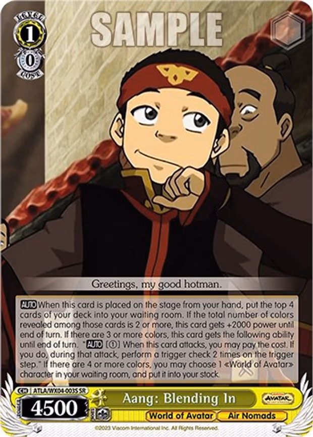 Aang: Blending In