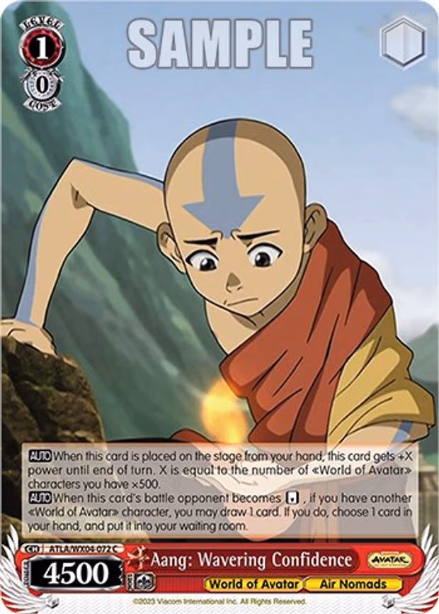 Aang: Wavering Confidence