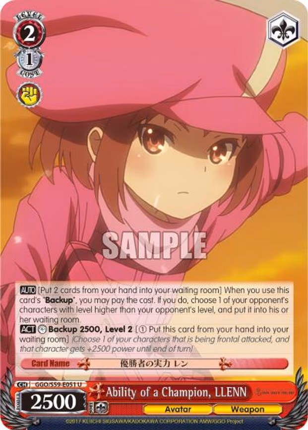 Ability of a Champion, LLENN
