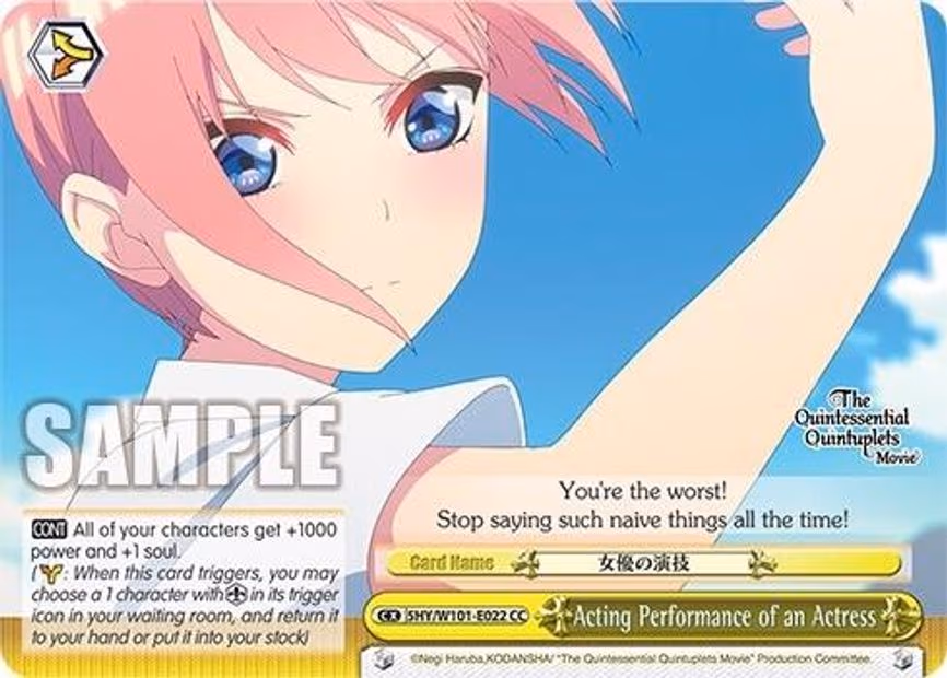 Acting Performance of an Actress