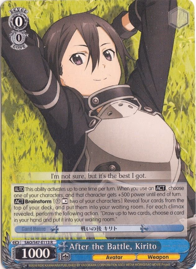 After the Battle, Kirito