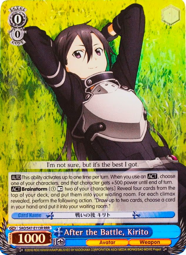 After the Battle, Kirito