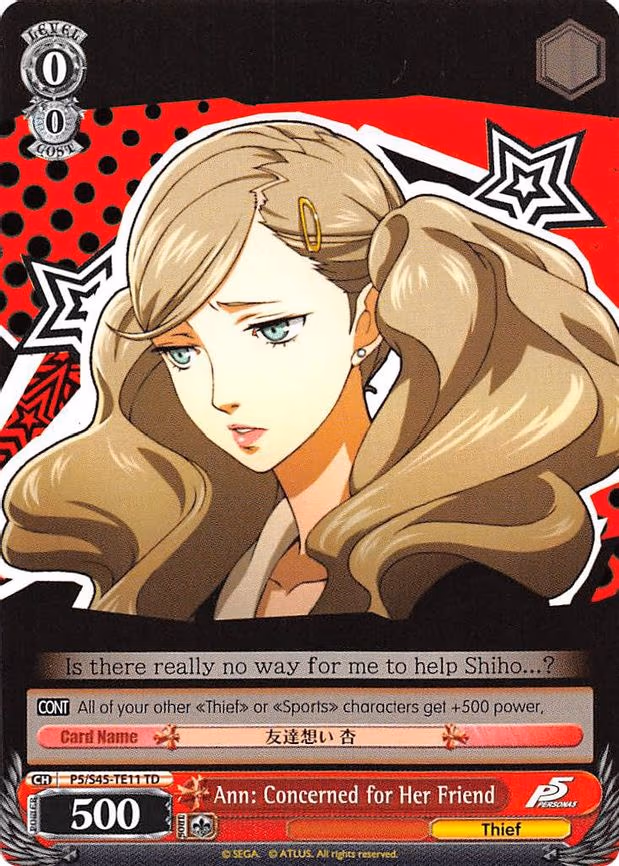 Ann: Concerned for Her Friend