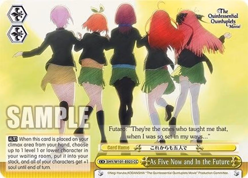 As Five Now and In the Future