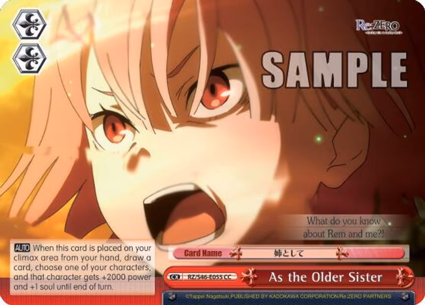 As the Older Sister