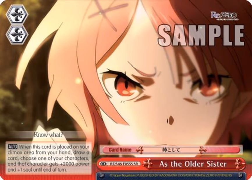As the Older Sister