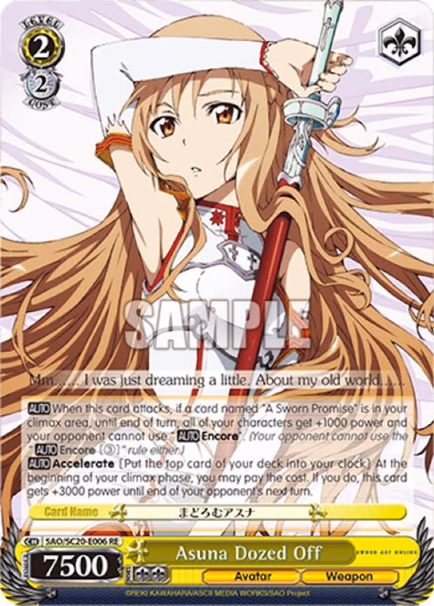 Asuna Dozed Off