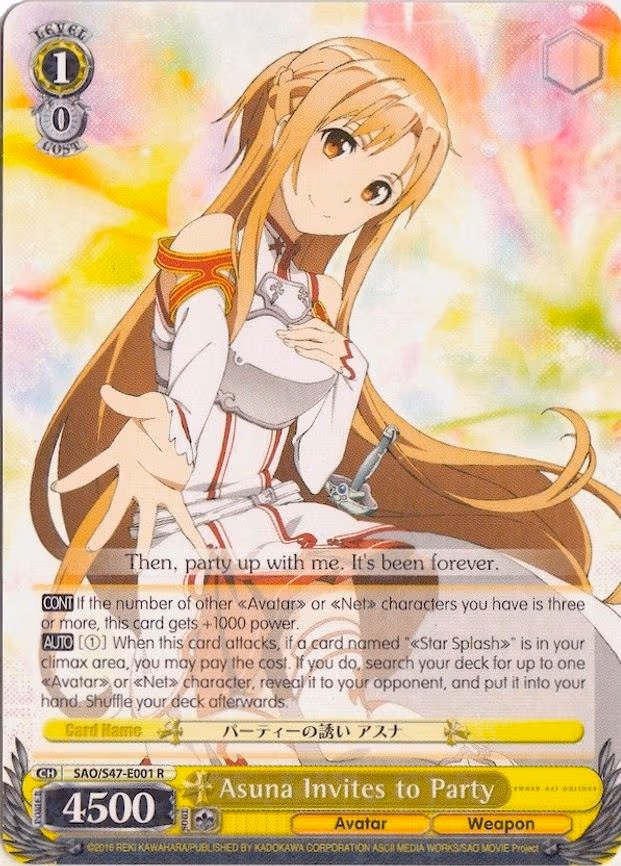 Asuna Invites to Party