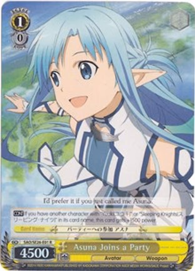 Asuna Joins a Party