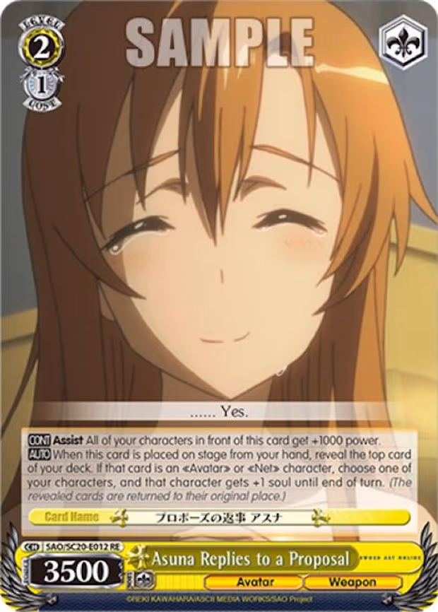 Asuna Replies to a Proposal