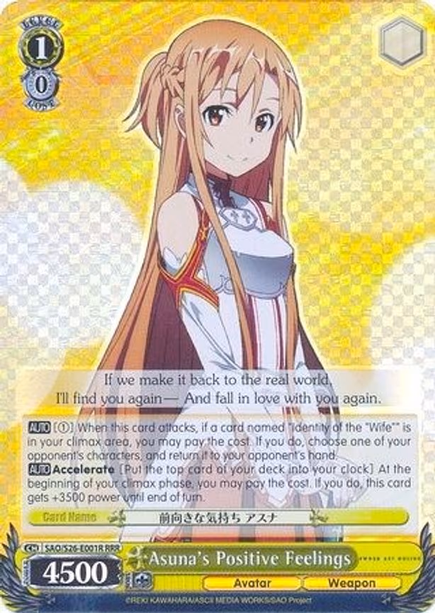 Asuna's Positive Feelings