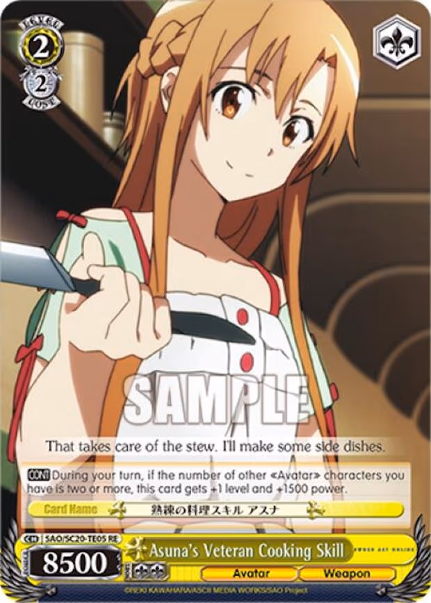 Asuna's Veteran Cooking Skill