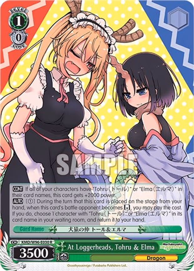 At Loggerheads, Tohru & Elma