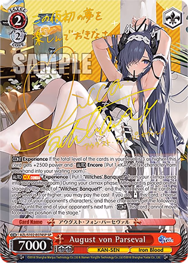 August von Parseval (SP) (Gold Signature)