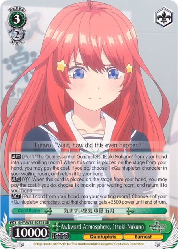 Awkward Atmosphere, Itsuki Nakano