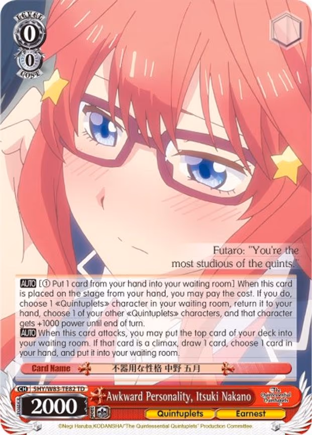 Awkward Personality, Itsuki Nakano