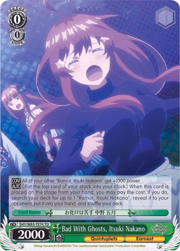 Bad With Ghosts, Itsuki Nakano