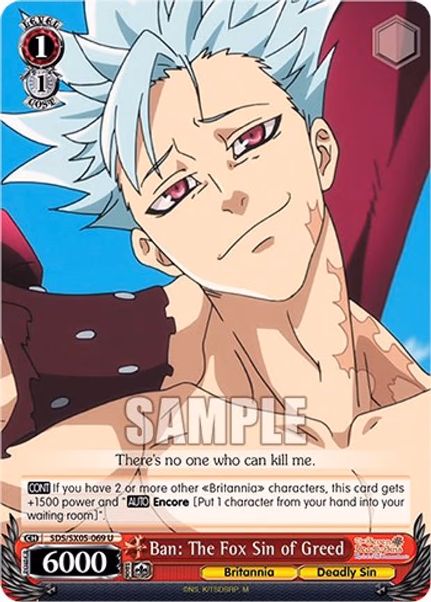 Ban: The Fox Sin of Greed