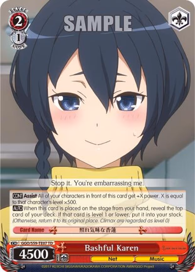 Bashful Karen - Trial Deck (GGO/S59-TE07 TD)