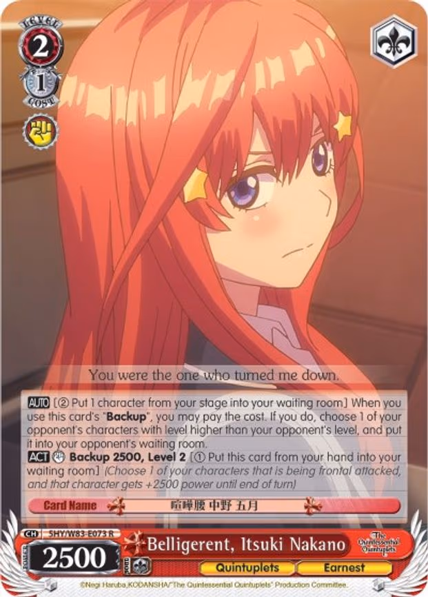 Belligerent, Itsuki Nakano