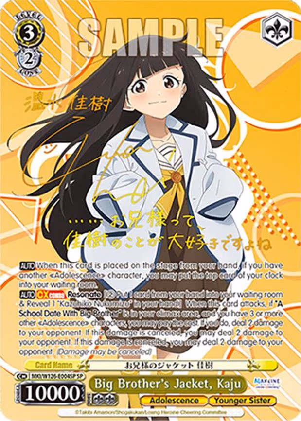 Big Brother's Jacket, Kaju