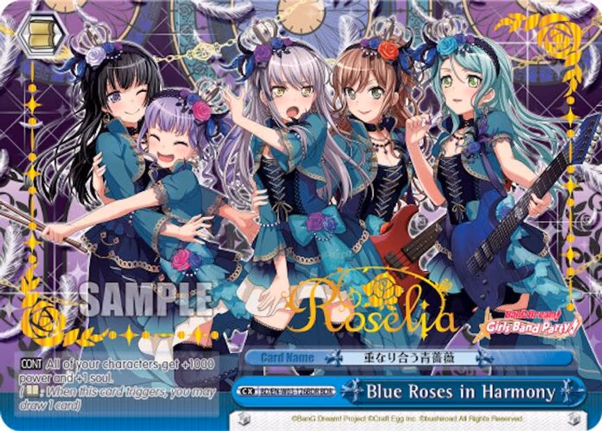 Blue Roses in Harmony - BanG Dream Rare (BD/EN-W03-126BDR BDR)