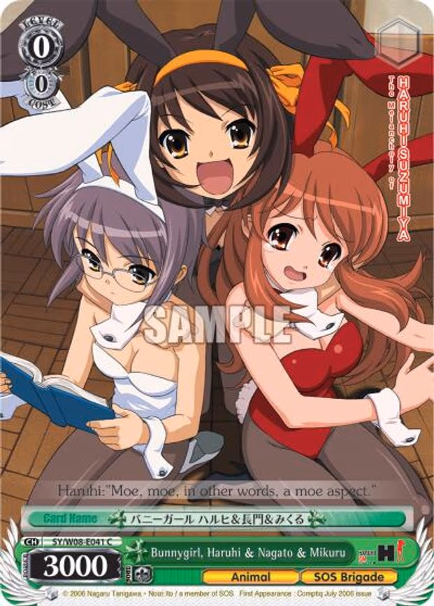 Bunnygirl, Haruhi & Nagato & Mikuru