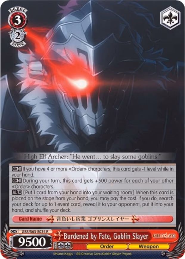 Burdened by Fate, Goblin Slayer