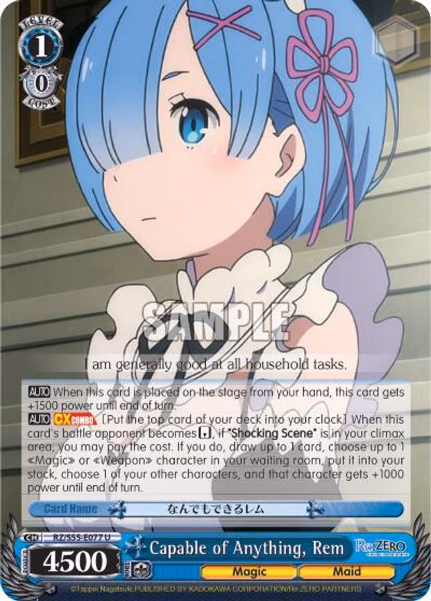 Capable of Anything, Rem
