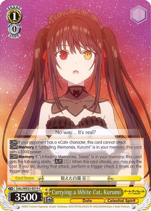 Carrying a White Cat, Kurumi