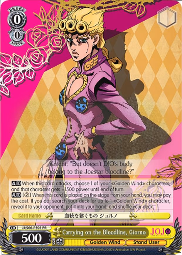 Carrying on the Bloodline, Giorno