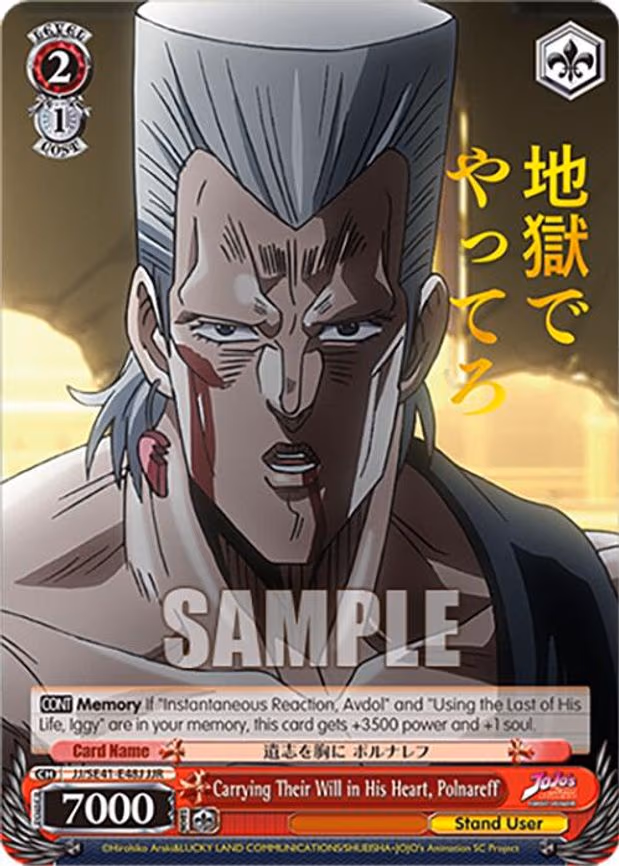 Carrying Their Will in His Heart, Polnareff