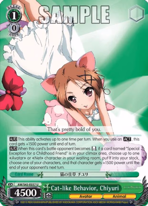 Cat-like Behavior, Chiyuri