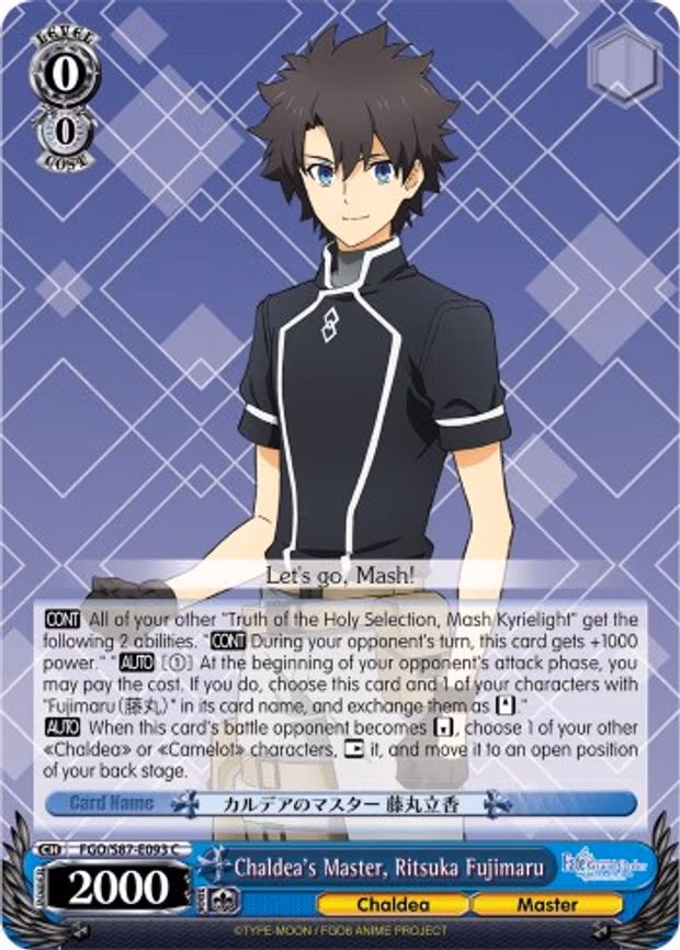 Chaldea's Master, Ritsuka Fujimaru