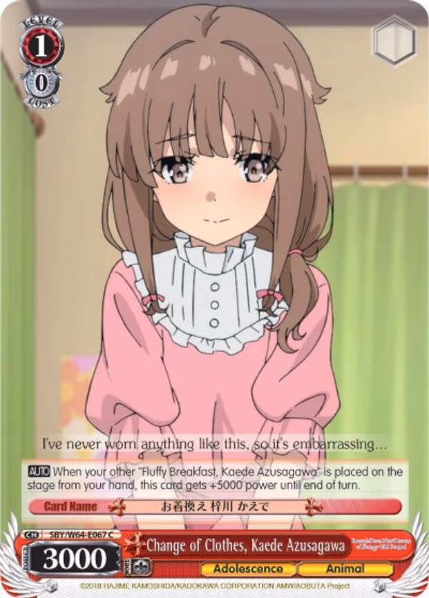 Change of Clothes, Kaede Azusagawa