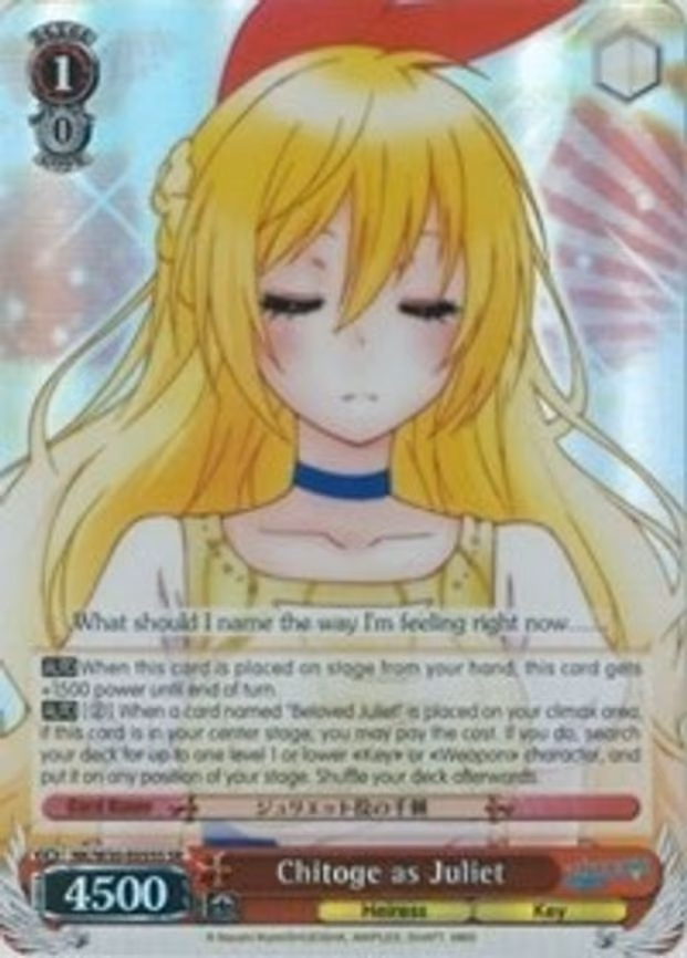 Chitoge as Juliet