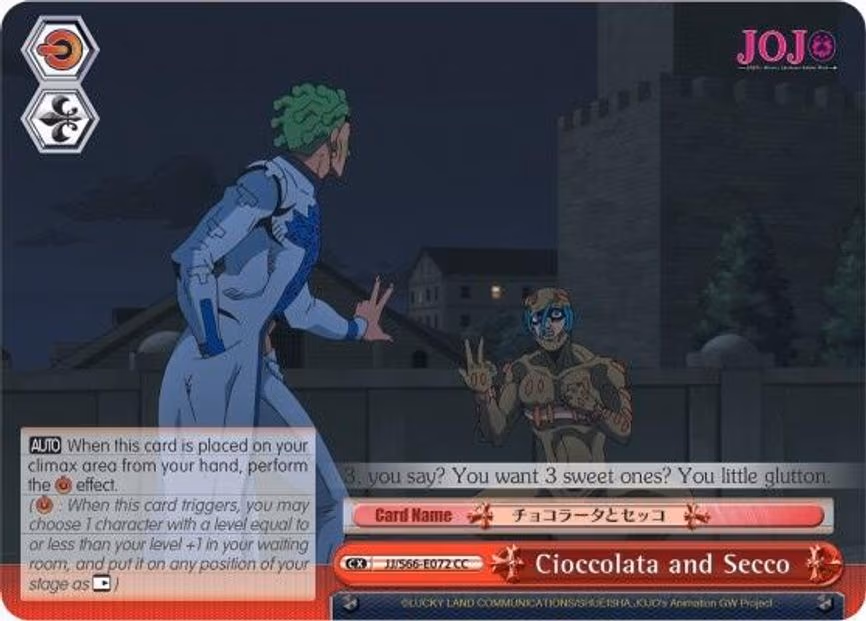 Cioccolata and Secco