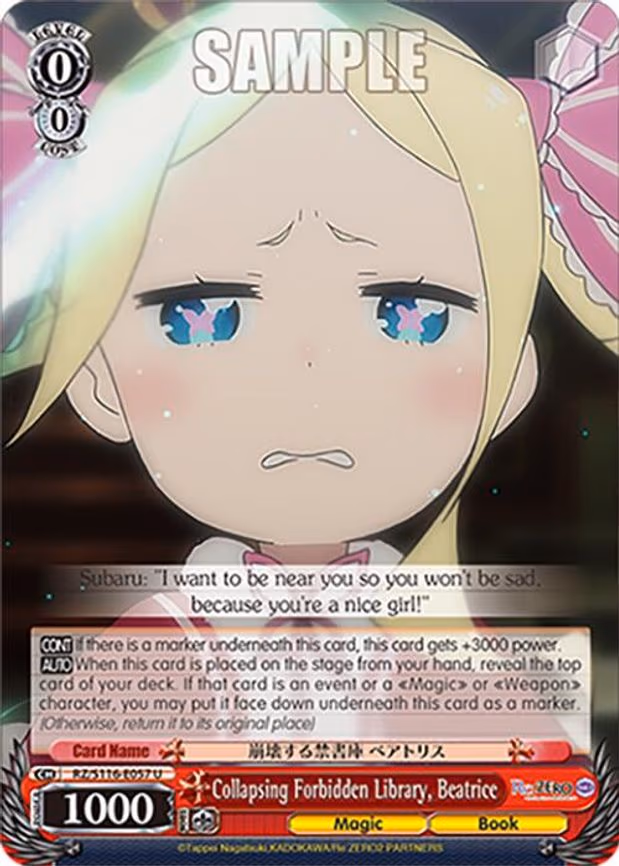 Collapsing Forbidden Library, Beatrice - Uncommon (RZ/S116-E057)