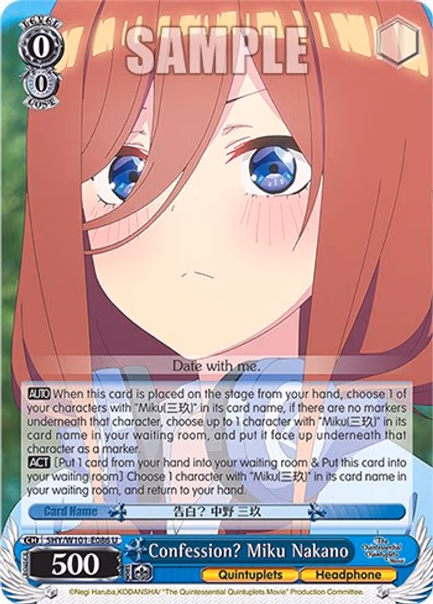 Confession? Miku Nakano