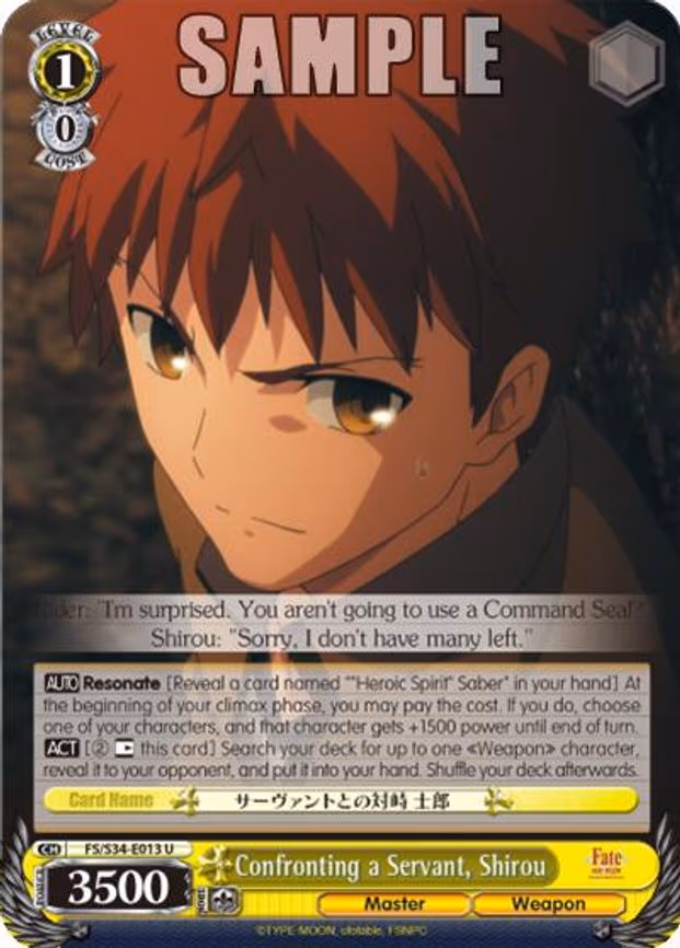 Confronting a Servant, Shirou