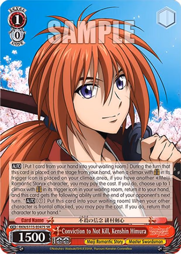 Conviction to Not Kill, Kenshin Himura