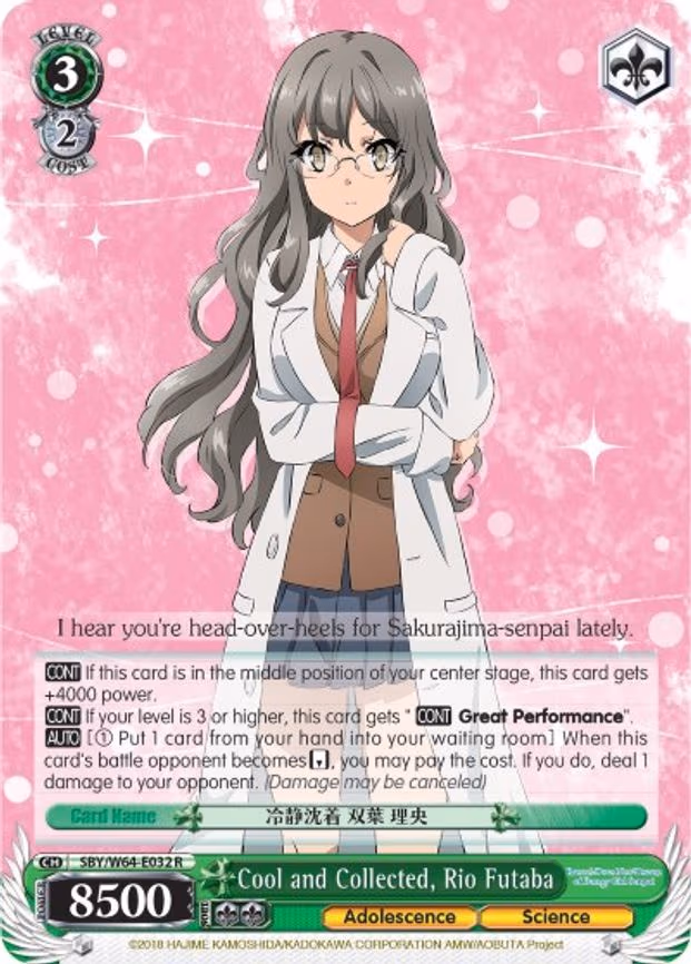 Cool and Collected, Rio Futaba