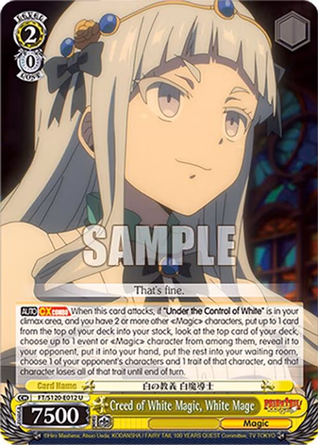 Creed of White Magic, White Mage
