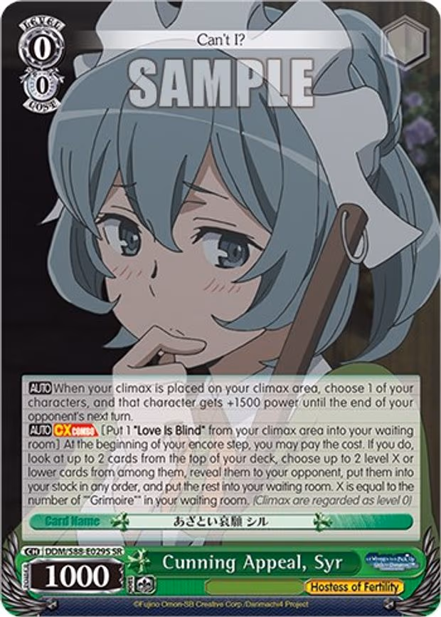 Cunning Appeal, Syr